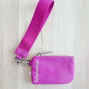 Women’s Pink Lululemon Wristlet Wallet / Keychain